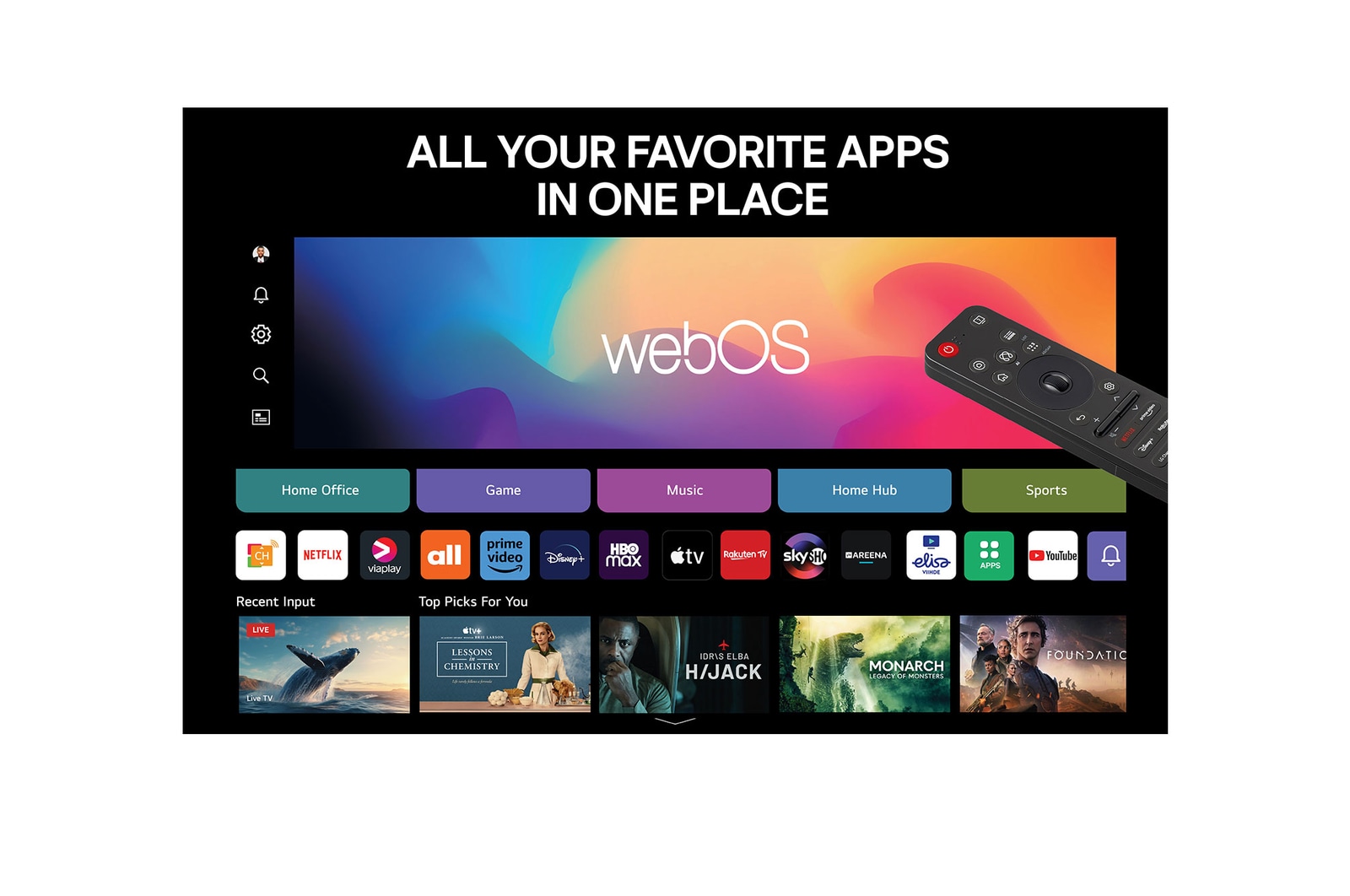 LG 86-tums LG QNED evo AI QNED93 MiniLED 4K Smart TV 2025, 85QNED93A6A