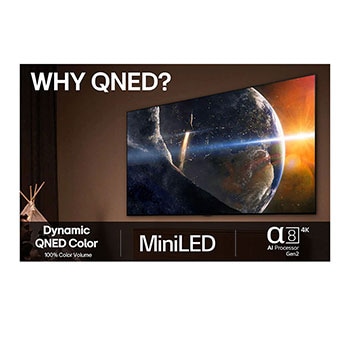 LG 86-tums LG QNED evo AI QNED93 MiniLED 4K Smart TV 2025, 85QNED93A6A