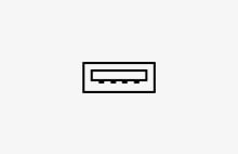 USB nedstr?ms-ikon.	