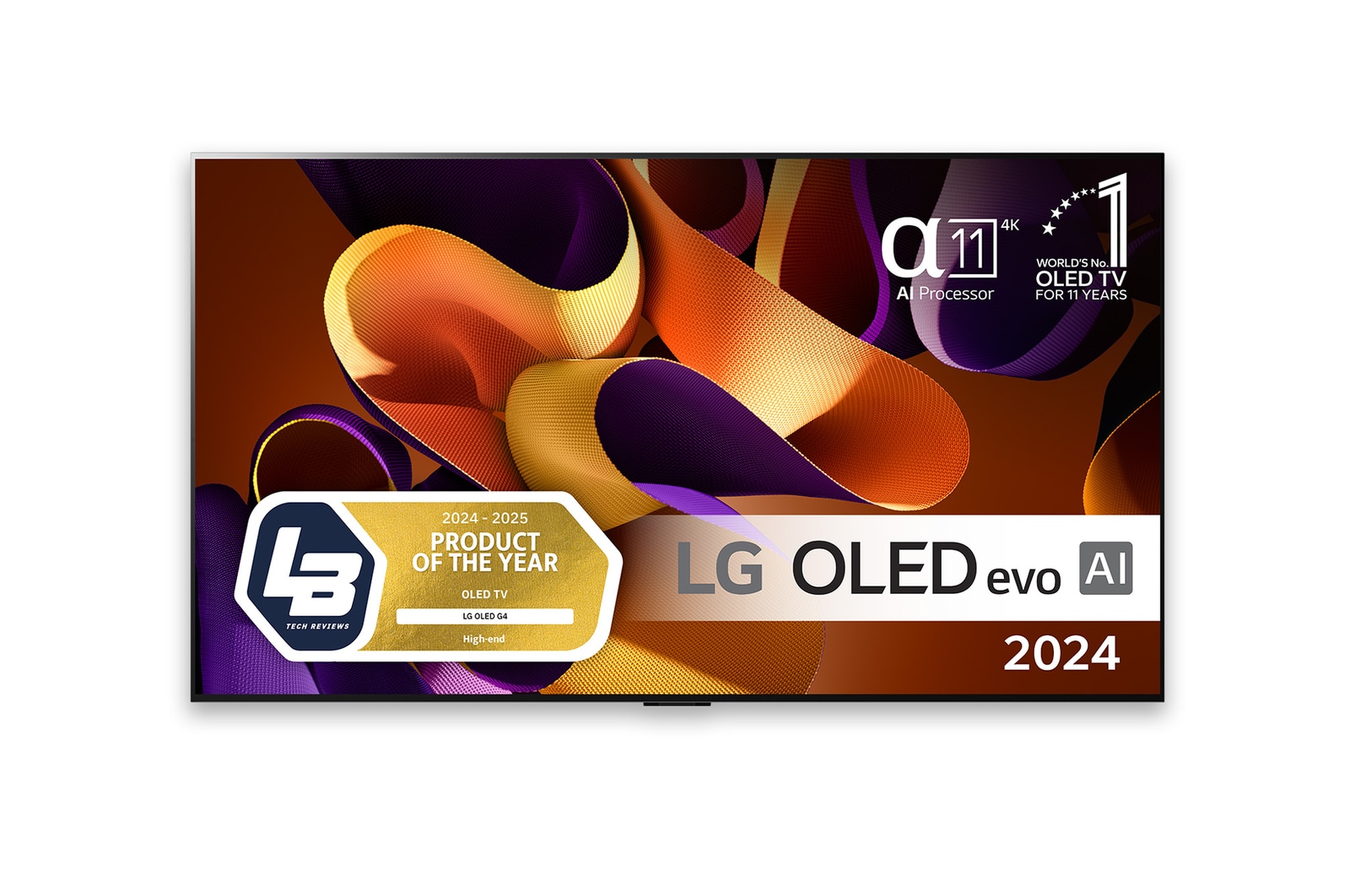 LG OLED evo AI G4 4K Smart TV p? 97 tum OLED97G45LW 2024 med alpha 11 AI-processor