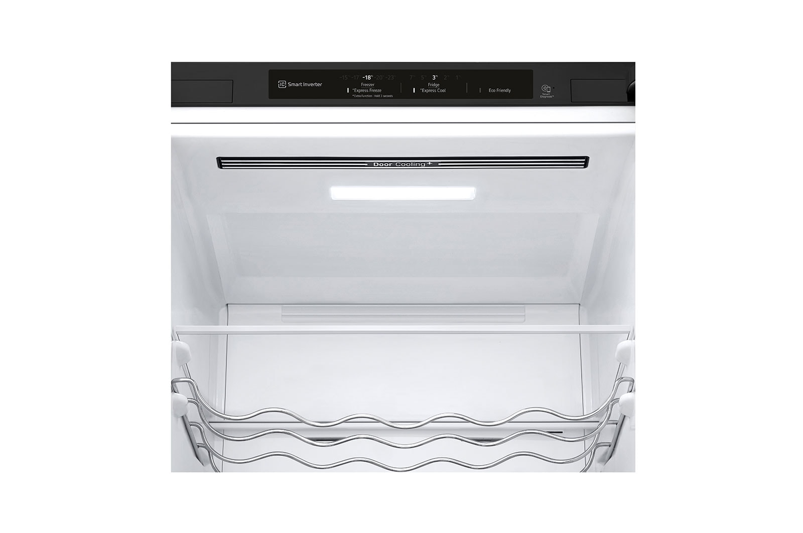LG 2.03M 384L Kombinerad kyl/frys(Matte Black Stainless Steel) - Energiklass D, Nature Fresh, Door Cooling+? och Smart Diagnosis?, GBB62MCGGN
