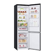 LG 2.03M 384L Kombinerad kyl/frys(Matte Black Stainless Steel) - Energiklass D, Nature Fresh, Door Cooling+? och Smart Diagnosis?, GBB62MCGGN