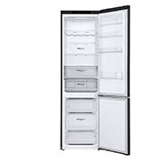 LG 2.03M 384L Kombinerad kyl/frys(Matte Black Stainless Steel) - Energiklass D, Nature Fresh, Door Cooling+? och Smart Diagnosis?, GBB62MCGGN