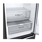 LG 2.03M 384L Kombinerad kyl/frys(Matte Black Stainless Steel) - Energiklass D, Nature Fresh, Door Cooling+? och Smart Diagnosis?, GBB62MCGGN