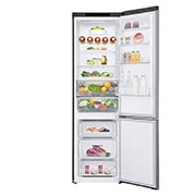 LG 2.03M 384L Kombinerad kyl/frys(Shiny Steel) - Energiklass D, Door Cooling?, GBB62PZGGN