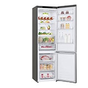 LG 2.03M 384L Kombinerad kyl/frys(Shiny Steel) - Energiklass D, Door Cooling?, GBB62PZGGN