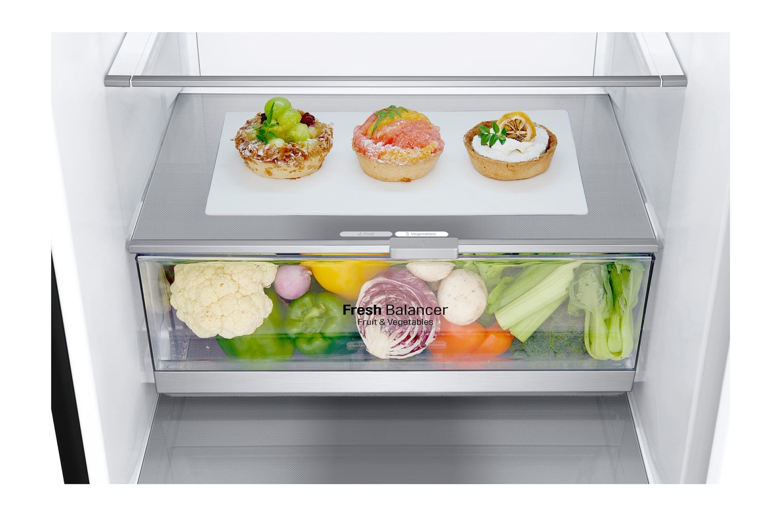 LG 1.86M 341L Kombinerad kyl/frys(Matte Black) - Energiklass D, Door Cooling?, GBB71MCEGN