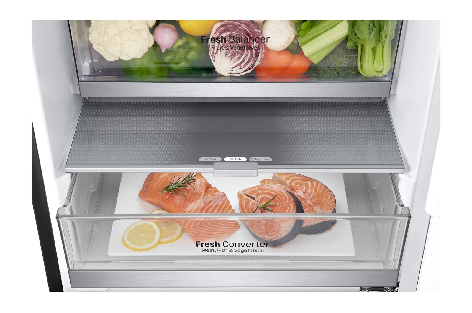 LG 2.03M 384L Kombinerad kyl/frys(Matte Black) - Energiklass B, Door Cooling? och Smart Diagnosis? med Wi-Fi, GBB92MCABP