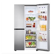 LG 655L Side by Side (Shiny Steel), Energiklass, F , Smart Diagnosis?, GSBV70PZTM