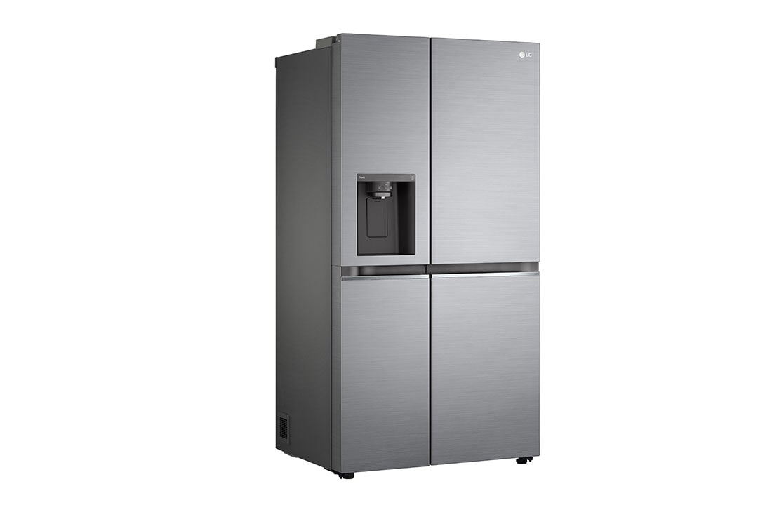 LG 635L Side by Side (Shiny Steel, Is- & vattendispenser, Energiklass D, Vatten/is via r?ranslutning, Smart Diagnosis? med Wi-Fi, GSLV70PZTD