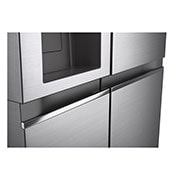 LG 635L Side by Side (Shiny Steel, Is- & vattendispenser, Energiklass D, Vatten/is via r?ranslutning, Smart Diagnosis? med Wi-Fi, GSLV70PZTD