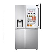LG 635L InstaView Door in Door? Side by Side (Brushed Steel), Energiklass E, Vatten/is via r?ranslutning, Smart Diagnosis? med Wi-Fi, GSXV90BSAE