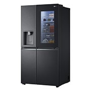 LG 635L InstaView Door in Door? Side by Side (Matte Black Steel), Energiklass E, Vatten/is via r?ranslutning, Smart Diagnosis? med Wi-Fi, GSXV90MCAE