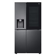 LG 635L InstaView Door in Door? Side by Side (Matte Black Steel), Energiklass E, Vatten/is via r?ranslutning, Smart Diagnosis? med Wi-Fi, GSXV90MCAE