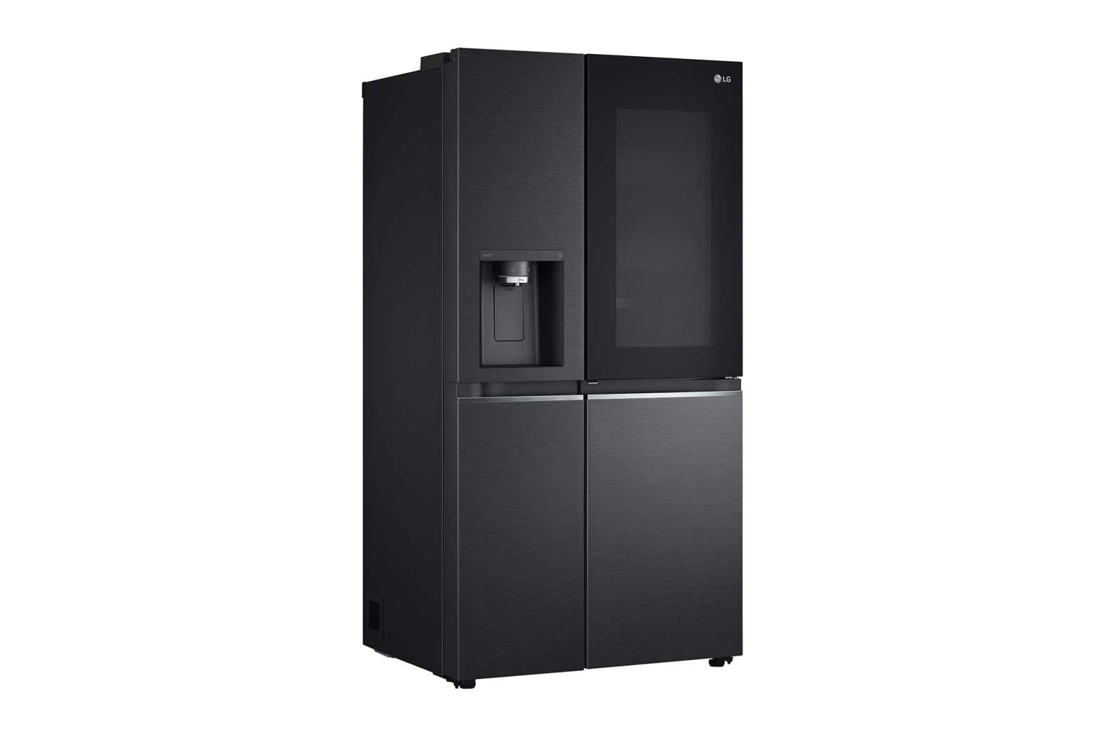LG 635L InstaView Door in Door? Side by Side (Matte Black Steel), Energiklass E, Vatten/is via r?ranslutning, Smart Diagnosis? med Wi-Fi, GSXV90MCAE