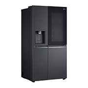 LG 635L InstaView Door in Door? Side by Side (Matte Black Steel), Energiklass F, Vatten/is utan r?ranslutning, Smart Diagnosis? med Wi-Fi, GSXV91MCAF