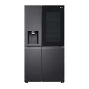 LG 635L InstaView Door in Door? Side by Side (Matte Black Steel), Energiklass F, Vatten/is utan r?ranslutning, Smart Diagnosis? med Wi-Fi, GSXV91MCAF