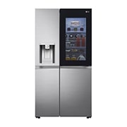 Vy framifr?n av 635L InstaView Door in Door? Side by Side (Shiny Steel), Energiklass E, Vatten/is utan r?ranslutning, Smart Diagnosis? med Wi-Fi GSXV91PZAE