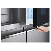 LG 635L InstaView Door in Door? Side by Side (Shiny Steel), Energiklass E, Vatten/is utan r?ranslutning, Smart Diagnosis? med Wi-Fi, GSXV91PZAE