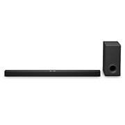 Vy framifr?n av LG Soundbar S90TY och subwoofer