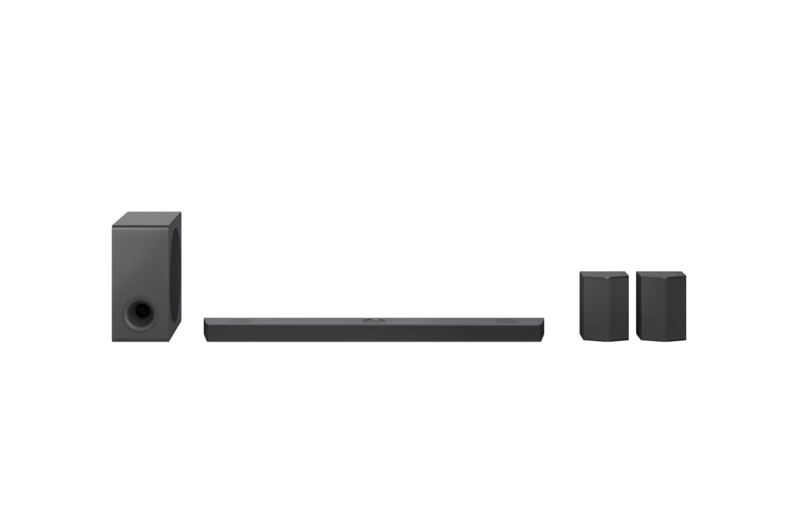 Sedd framifr?n med subwoofer och bakre h?gtalare