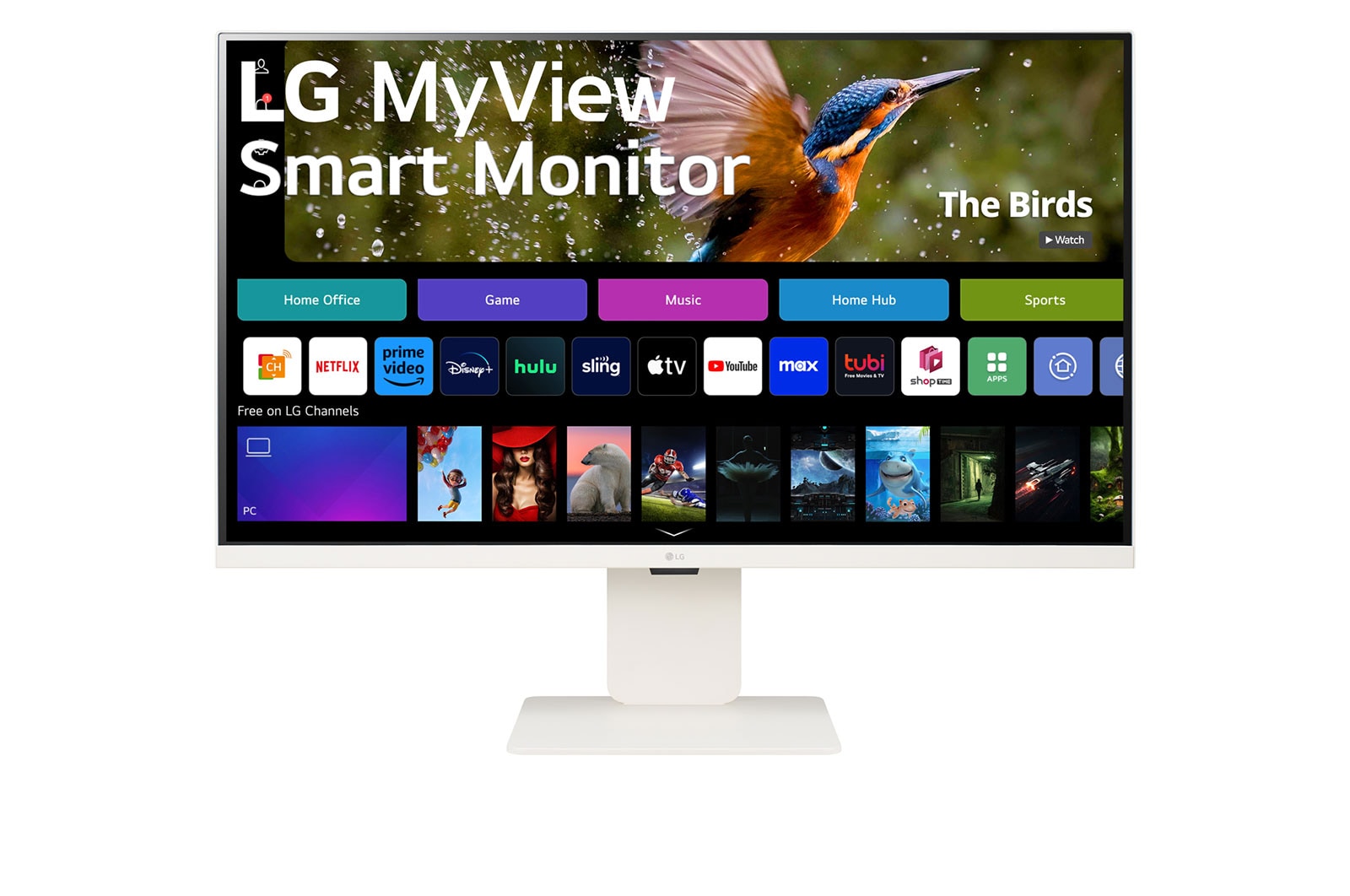 LG MyView 32” 4K UHD IPS Smart Monitor med webOS, 32SR83U-W