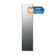Vy framifr?n av 5.2kg LG Styler med spegelglas, TrueSteam? och Wi-Fi S3MFC