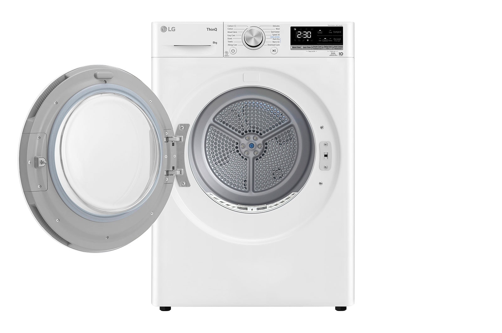 LG 8-kg DUAL Inverter Heat Pump? -torktumlare med? Eco Hybrid? och v?rmepumpsteknologi , RH80V9AV7N