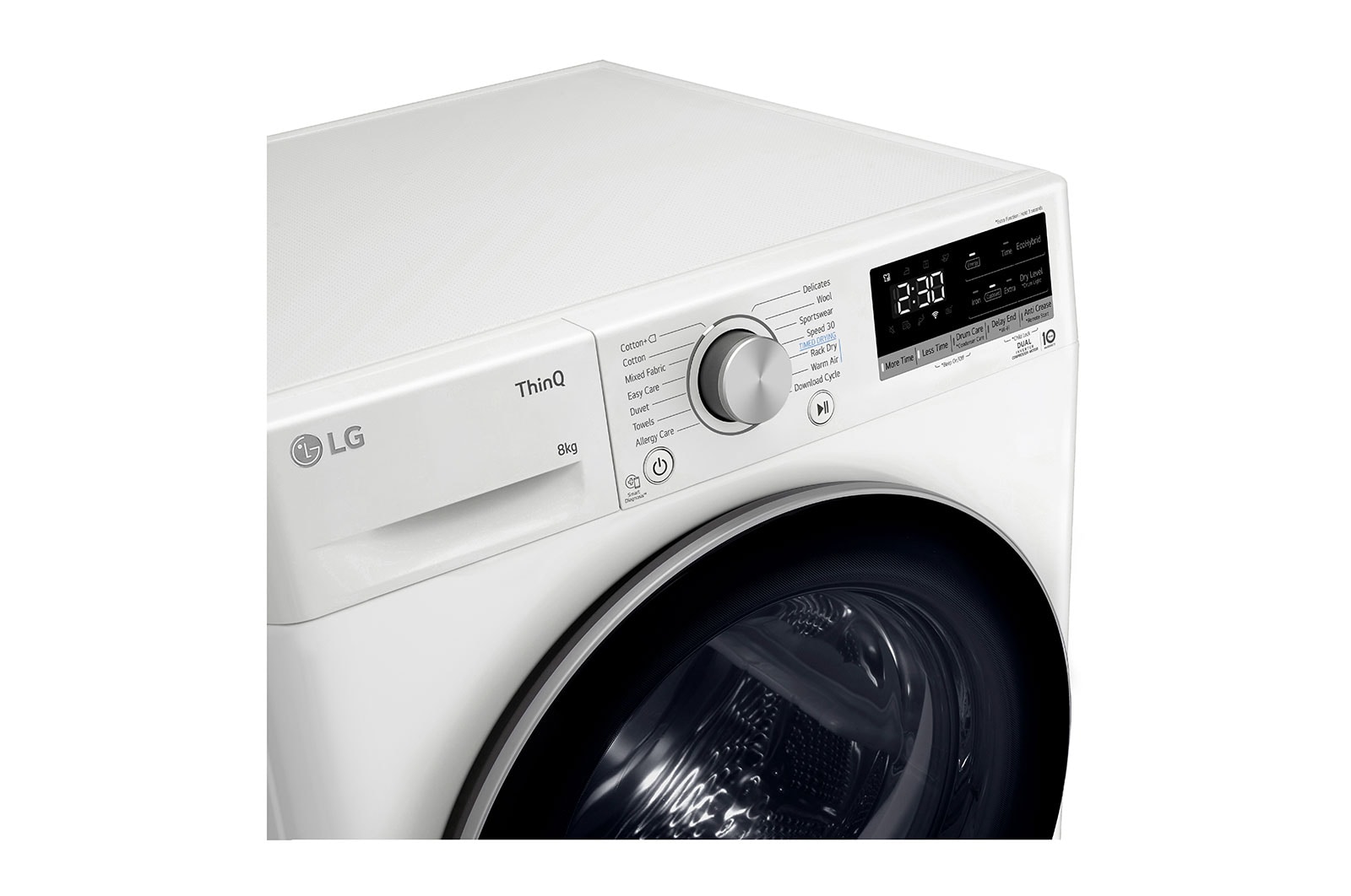 LG 8-kg DUAL Inverter Heat Pump? -torktumlare med? Eco Hybrid? och v?rmepumpsteknologi , RH80V9AV7N