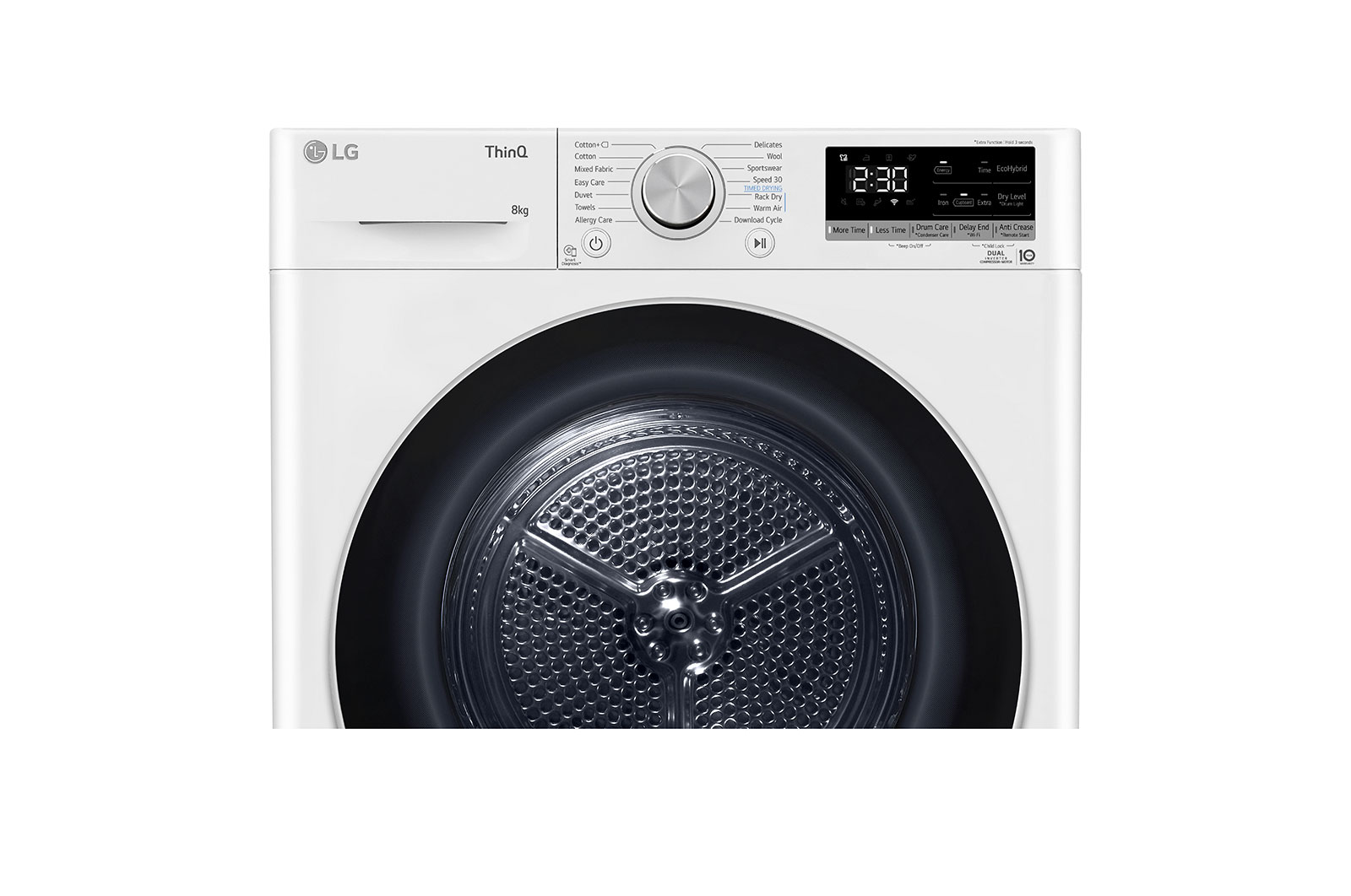 LG 8-kg DUAL Inverter Heat Pump? -torktumlare med? Eco Hybrid? och v?rmepumpsteknologi , RH80V9AV7N