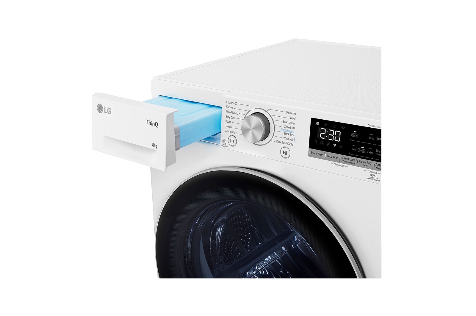 LG 8-kg DUAL Inverter Heat Pump? -torktumlare med? Eco Hybrid? och v?rmepumpsteknologi , RH80V9AV7N