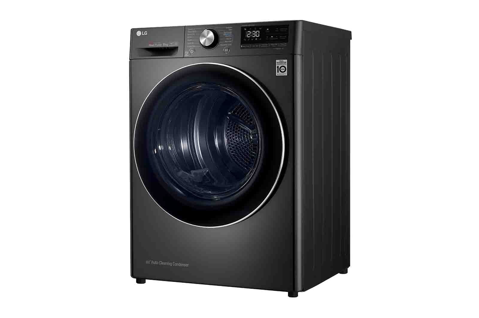 LG Svart 9-kg DUAL Inverter Heat Pump? -torktumlare med ? Eco Hybrid? och v?rmepumpsteknologi , RV9DN902B