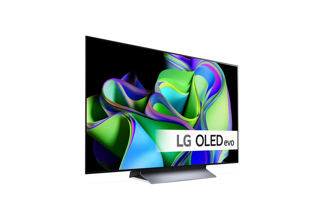 LG 48'' OLED evo C3 - 4K TV (2023), Vy framifr?n med LG OLED och emblemet f?r 11 Years World No.1 OLED p? sk?rmen., OLED48C36LA