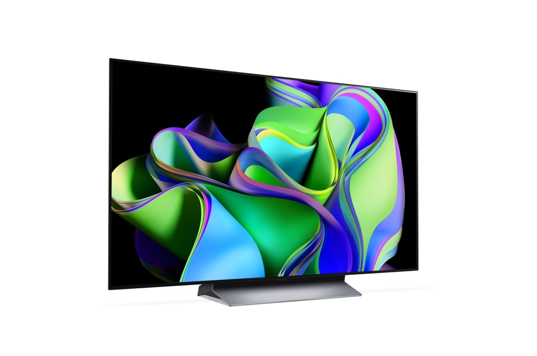 LG 48'' OLED evo C3 - 4K TV (2023), Vy framifr?n med LG OLED och emblemet f?r 11 Years World No.1 OLED p? sk?rmen., OLED48C36LA