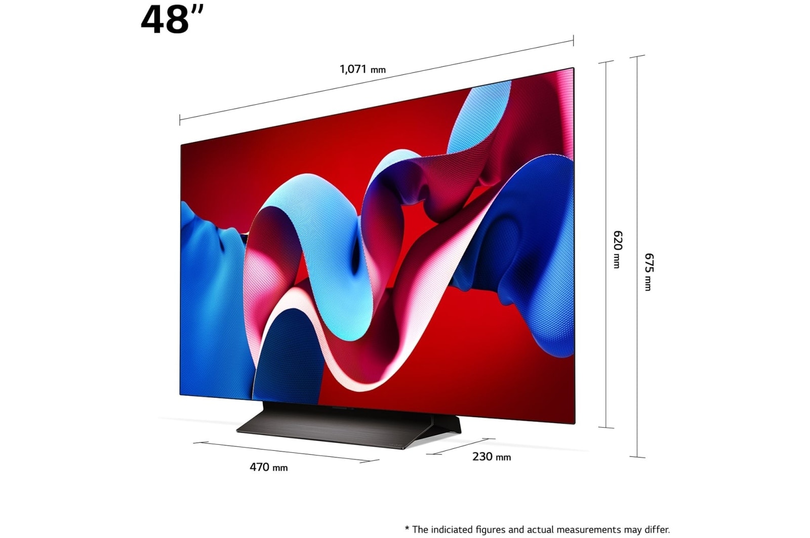 LG 48'' LG OLED evo AI C4 4K Smart TV 2024, OLED48C44LA