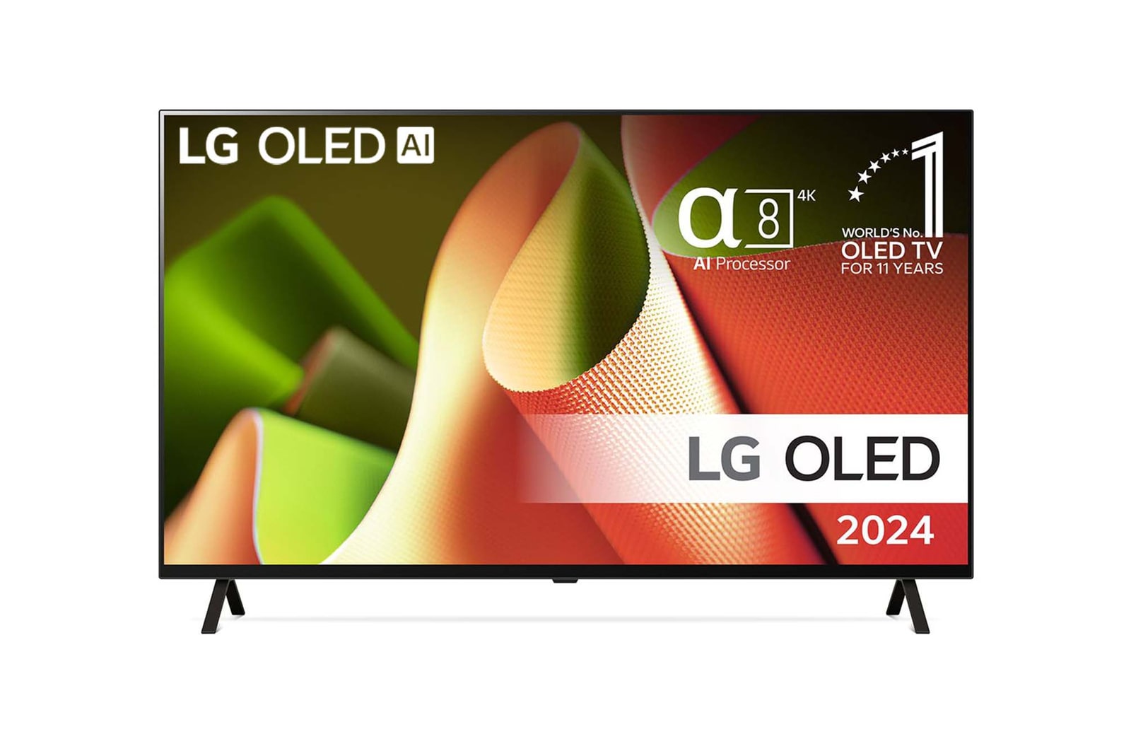 LG OLED evo AI B4 4K Smart TV p? 65 tum OLED65B46LA 2024 med alpha 8 AI-processor 