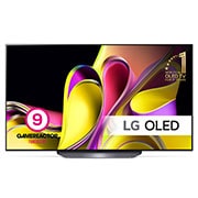 LG 77'' OLED B3 - 4K TV (2023), Vy framifr?n med LG OLED och emblemet f?r 11 Years World No.1 OLED., OLED77B36LA