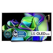 LG 83'' OLED evo C3 - 4K TV (2023), Vy framifr?n med LG OLED och emblemet f?r 11 Years World No.1 OLED p? sk?rmen., OLED83C36LA