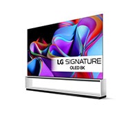 LG 88'' SIGNATURE OLED 8K - OLED Z3 (2023), L?tt vinklad v?nsterv?nd sidovy., OLED88Z39LA