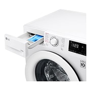 LG 10.5 kg Tv?ttmaskin(Vit) - Steam, Energiklass B, AI DD?, Smart Diagnosis?, F4WV210S0W