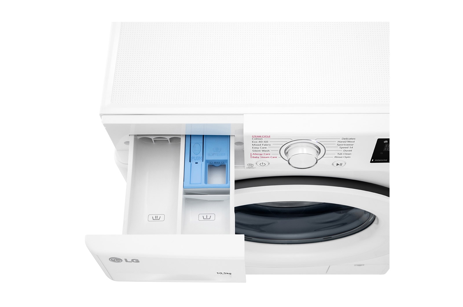 LG 10.5 kg Tv?ttmaskin(Vit) - Steam, Energiklass B, AI DD?, Smart Diagnosis?, F4WV210S0W