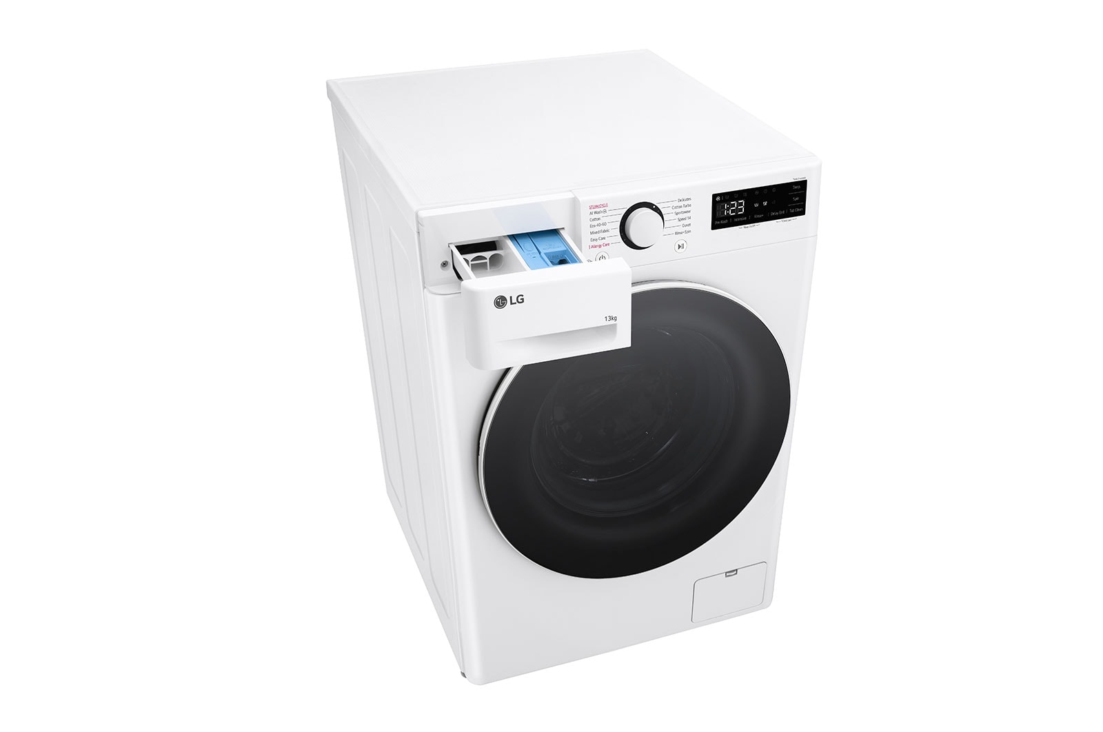 LG 13 kg Tv?ttmaskin(Vit) - Steam, Energiklass A, AI DD?, Smart Diagnosis?, F4Y5LYP0W