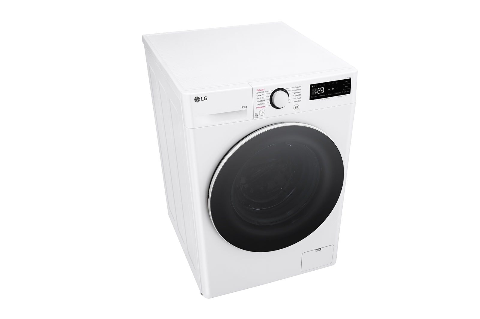 LG 13 kg Tv?ttmaskin(Vit) - Steam, Energiklass A, AI DD?, Smart Diagnosis?, F4Y5LYP0W