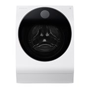 Vy framifr?n av 12 kg / 7 kg?LG SIGNATURE?Tv?ttmaskin/Torktumlare(Vit) - Steam, Energiklass A, TurboWash?,?Auto Dose, Smart Diagnosis? med Wi-Fi LSWD100E