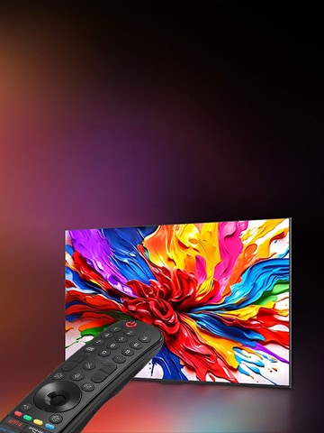 This is a picture of the LG TV and its accessory.