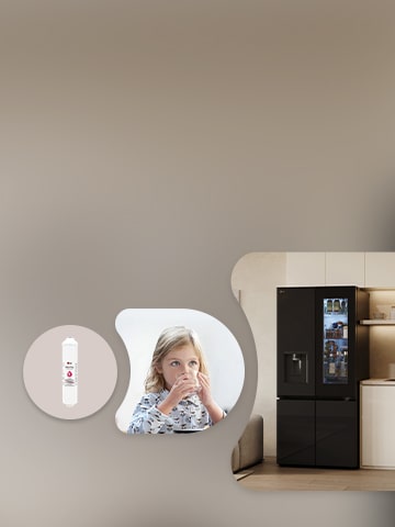  This is a picture of the LG refrigerator and its accessory.