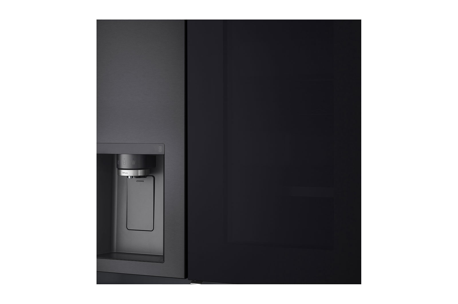 LG  617L Side by Side Fridge with InstaView? Door-in-Door? in Matt Black, GS-X6172MC