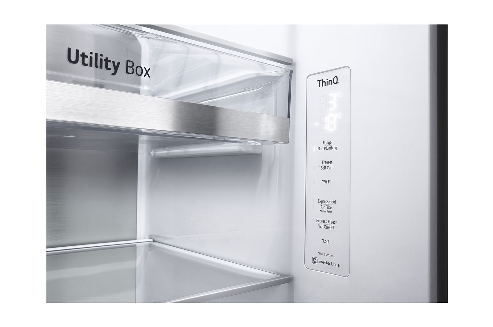 LG  617L Side by Side Fridge with InstaView? Door-in-Door? in Matt Black, GS-X6172MC