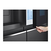 LG  617L Side by Side Fridge with InstaView? Door-in-Door? in Matt Black, GS-X6172MC