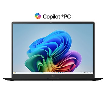 Front view with Copilot+ Bloom Wallpaper
